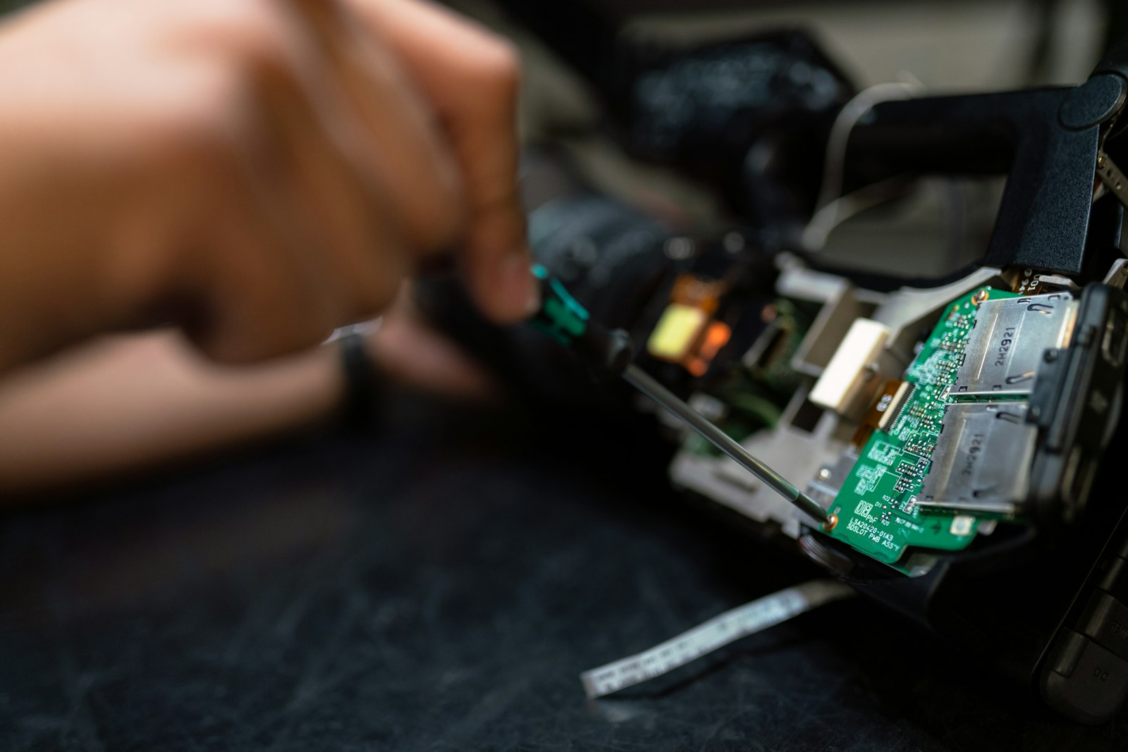 Certified technician at work